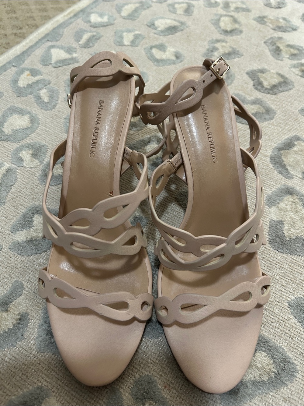 Banana Republic Nude Open-Toe Strappy Sandals